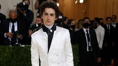 Metropolitan Museum of Art Costume Institute Gala - Met Gala - In America: A Lexicon of Fashion - Arrivals - New York City, U.S. - September 13, 2021. Timothee Chalamet. REUTERS/Mario Anzuoni